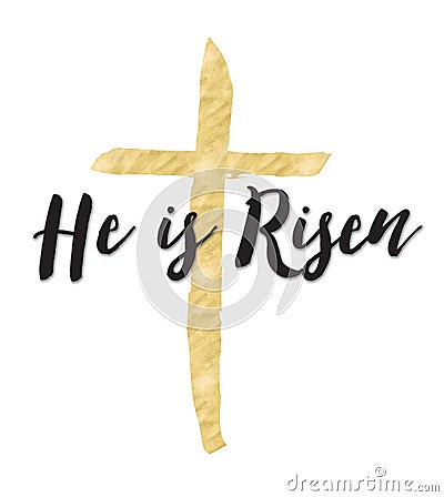 He is Risen Stock Photo