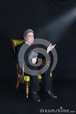 Priest, Preacher, Minister, Clergy, Pastor Religio Stock Photo