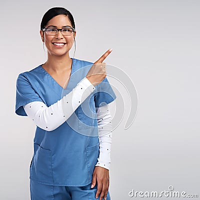 You can lie about your lifestyle, your organs are honest. Portrait of a young doctor wearing glasses and scrubs Stock Photo