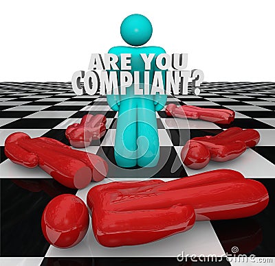 Are You Compliant Following Rules Regulations Legal Process Stock Photo