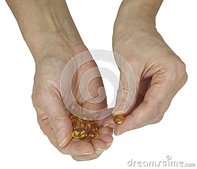 Are you getting your daily Cod Liver Oil Stock Photo