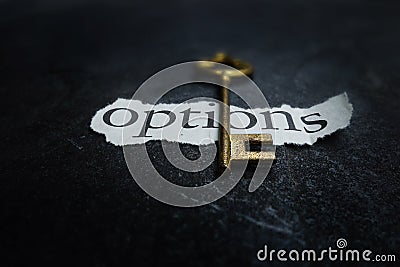 You have options Stock Photo