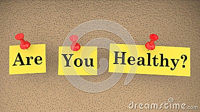 Are You Healthy Fitness Diet Condition Exam Test Stock Photo