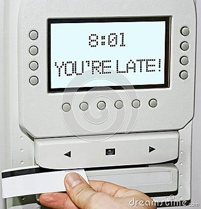 You are late! Stock Photo