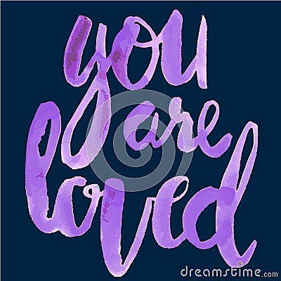 You are loved Vector Illustration