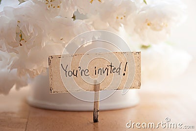 You're Invited Stock Photo