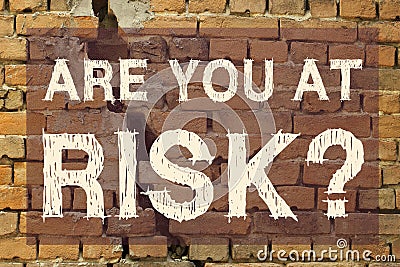 Are You At Risk Question Stock Photo