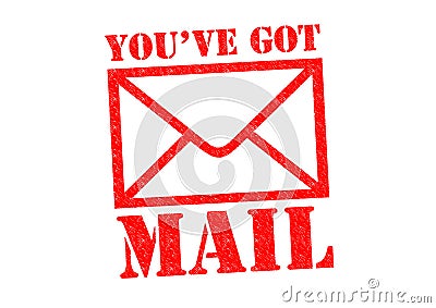 YOU`VE GOT MAIL Stock Photo