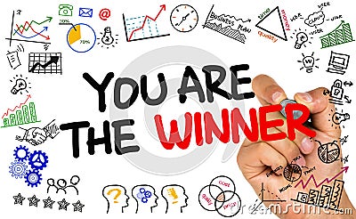 You are the winner Stock Photo