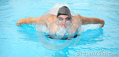 Young adult swimmer Stock Photo