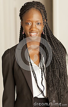 Young african businesswoman Stock Photo