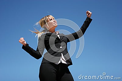 Young ambitious businesswoman Stock Photo