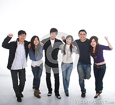 Young Asian group Stock Photo