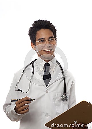 Young asian medical student Stock Photo