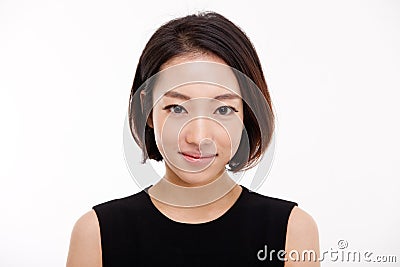 Young Asian pretty business woman close up portrait . Stock Photo