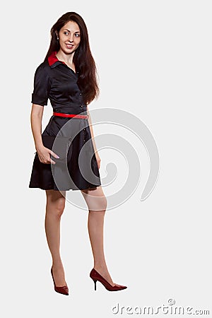 Young attractive brunette caucasian woman Stock Photo