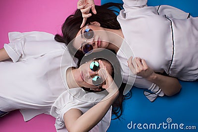 Young girls having fun Stock Photo