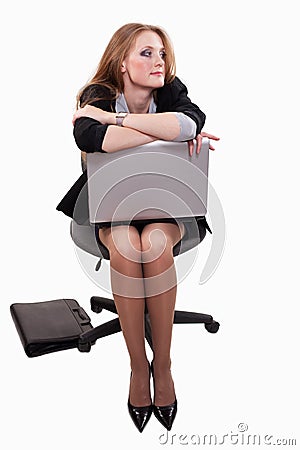 Young attractive caucasian twenties businesswoman Stock Photo