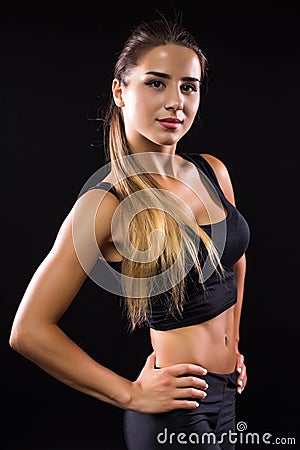 Young attractive sporty lady Stock Photo