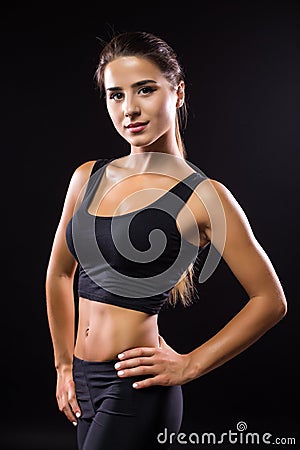 Young attractive sporty lady Stock Photo