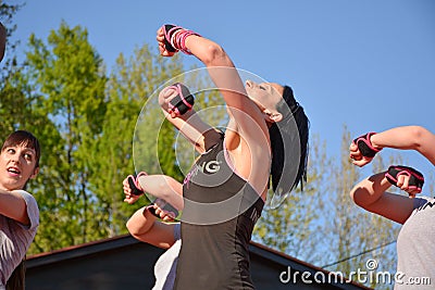 Sizzling Summer Piloxing: Unleash Your Inner Strength! Editorial Stock Photo