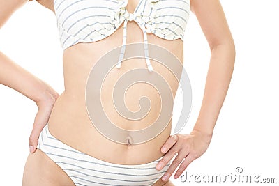 Beautiful woman`s body in bikini Stock Photo