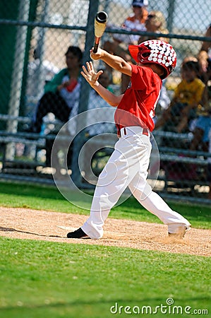 Young baseball batter Stock Photo