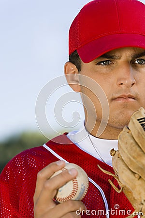 Young Baseball Player Stock Photo