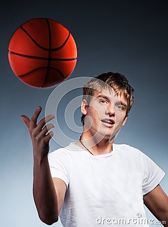 Young basketball player Stock Photo