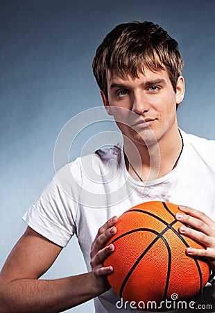 Young basketball player Stock Photo