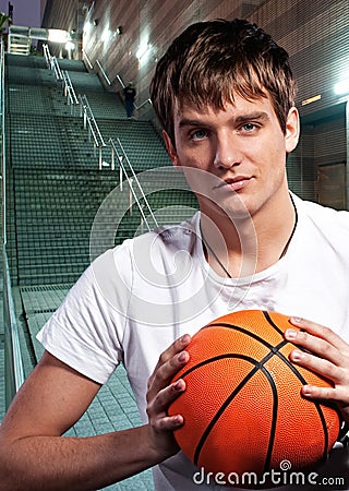 Young basketball player Stock Photo