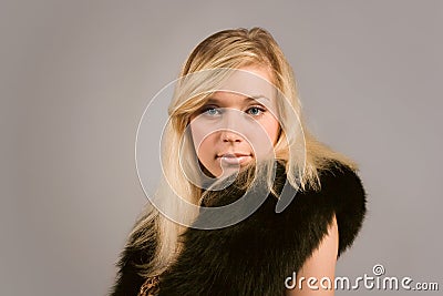 Young and beautiful, elegant and graceful girl Stock Photo