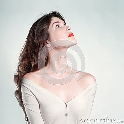 Young beautiful lady Stock Photo