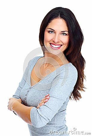 Young beautiful woman portrait. Stock Photo