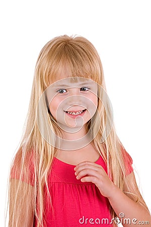 Young blond girl Stock Photo