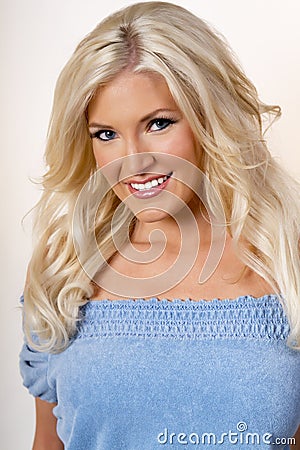 Young blond woman Stock Photo