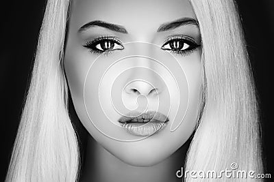 Young blond woman.Beautiful Girl Stock Photo