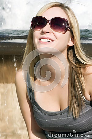 Young Blonde Woman Stock Photo