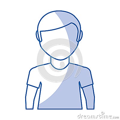 Young boy avatar character Vector Illustration