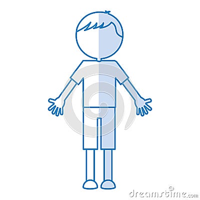 Young boy avatar character Vector Illustration