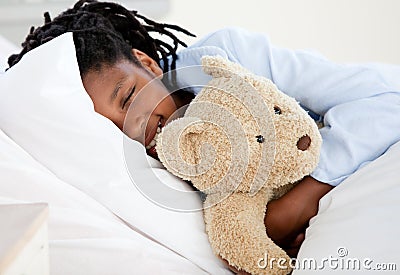 Young Boy in Hospital Stock Photo