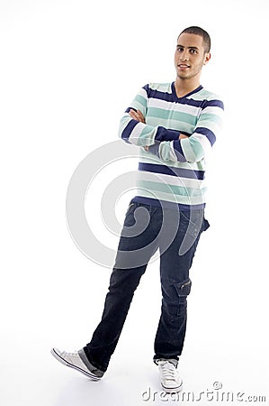 Young boy showing thumbs up Stock Photo