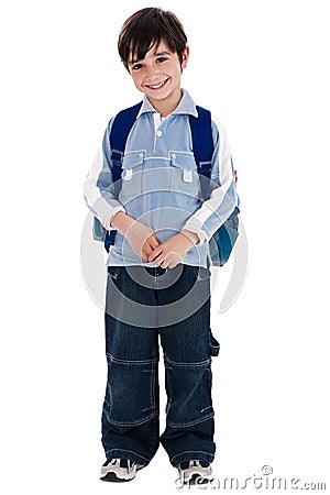 Young boy standing Stock Photo