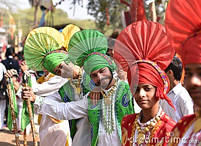 Young Boys in traditional Indian Punjabi dresses, enjoying the fair Editorial Stock Photo