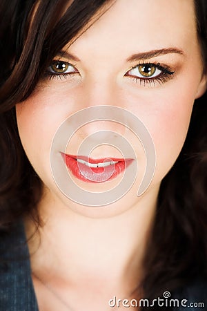 Young brunette woman Stock Photo