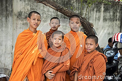 Young Buddhist monks Phnom Penh Cambodia Editorial Stock Photo