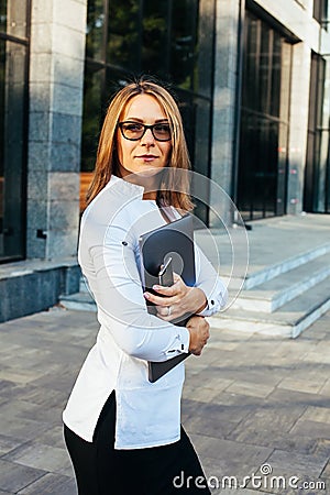 Portrait of business woman Stock Photo