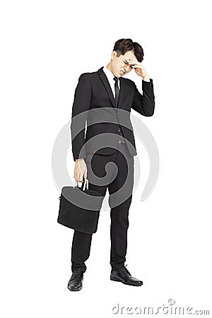 Young business man under stress Stock Photo
