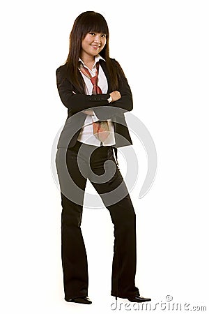 Young business woman Stock Photo