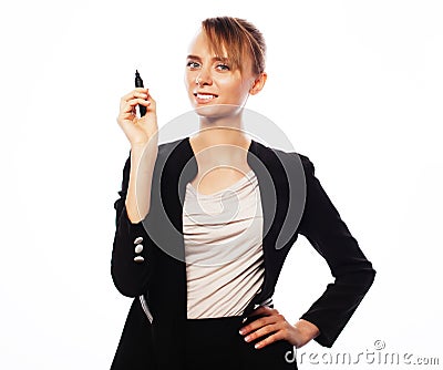 Young business woman Stock Photo